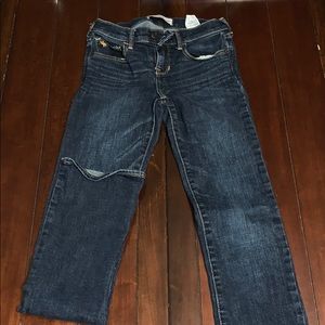 Dark wash Abercrombie Kids Bootcut Jeans